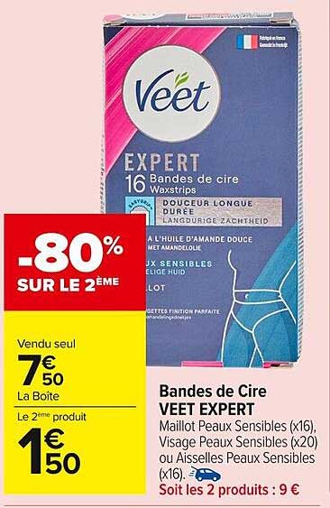 Bandes de Cire VEET EXPERT