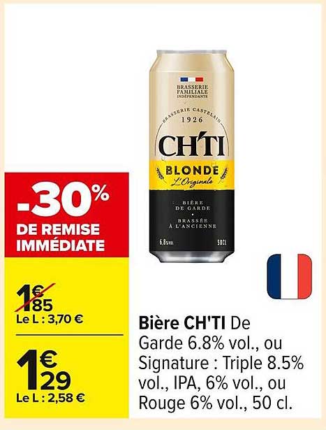 Bière CH'TI De Garde 6.8% vol.