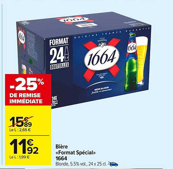 Bière «Format Spécial» 1664