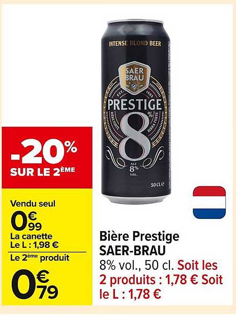 Bière Prestige SAER-BRAU