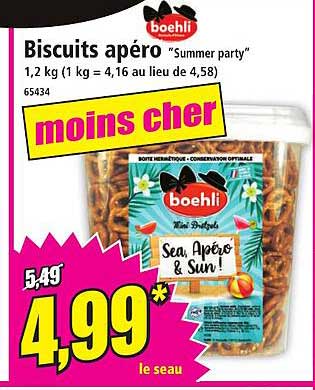Biscuits apéro "Summer party"