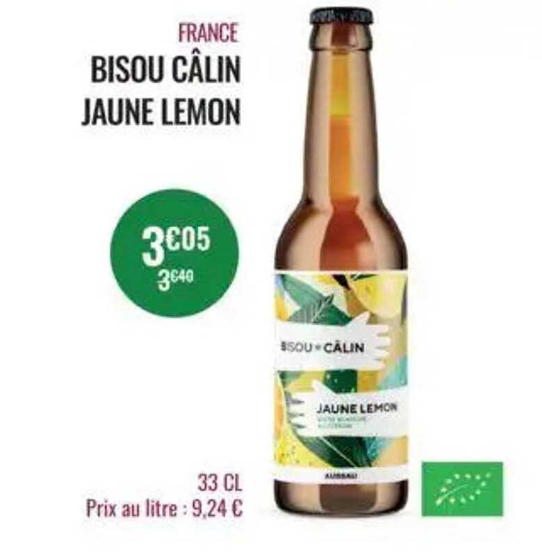 BISOU CÂLIN JAUNE LEMON
