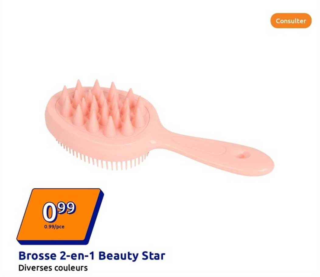 Brosse 2-en-1 Beauty Star