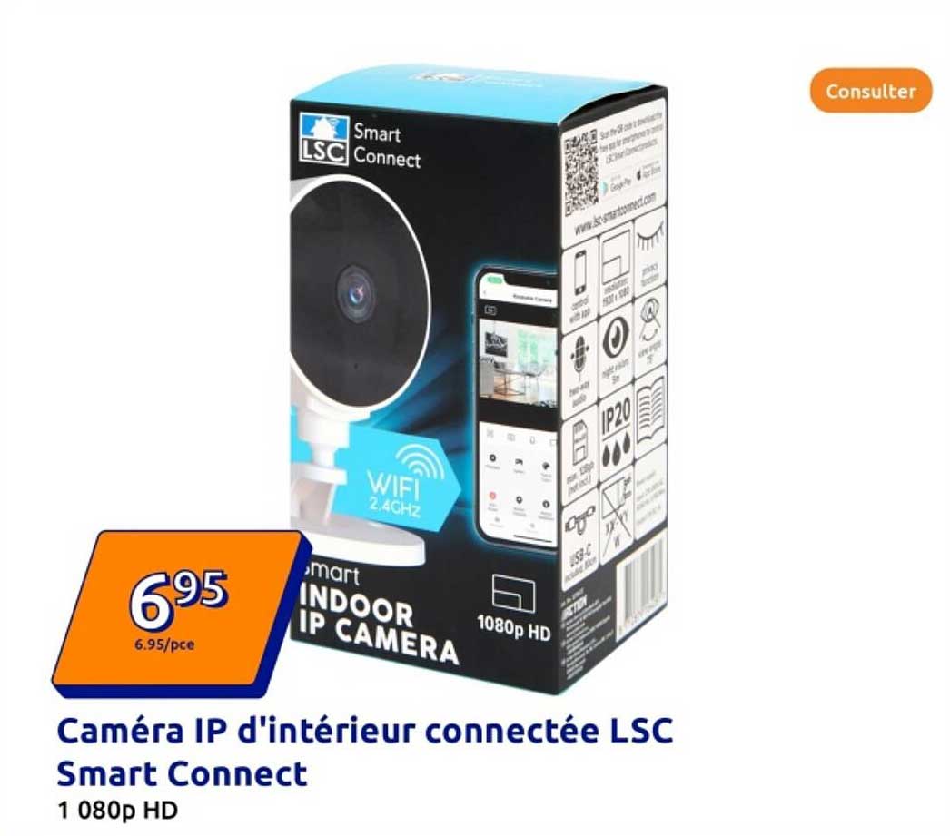 Caméra IP d'intérieur connectée LSC Smart Connect
