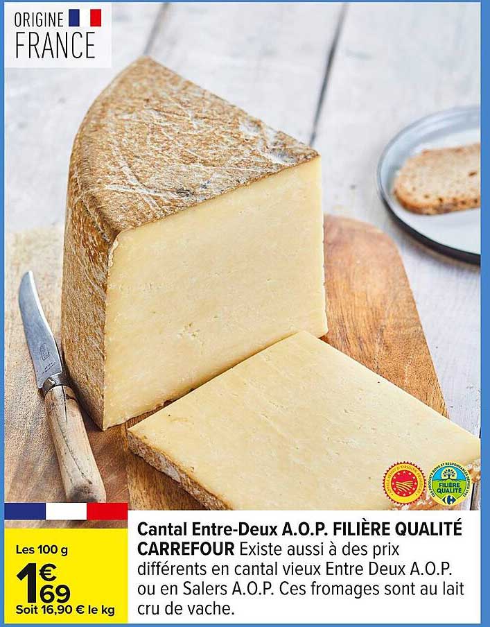 Cantal Entre-Deux A.O.P. Filière Qualité Carrefour