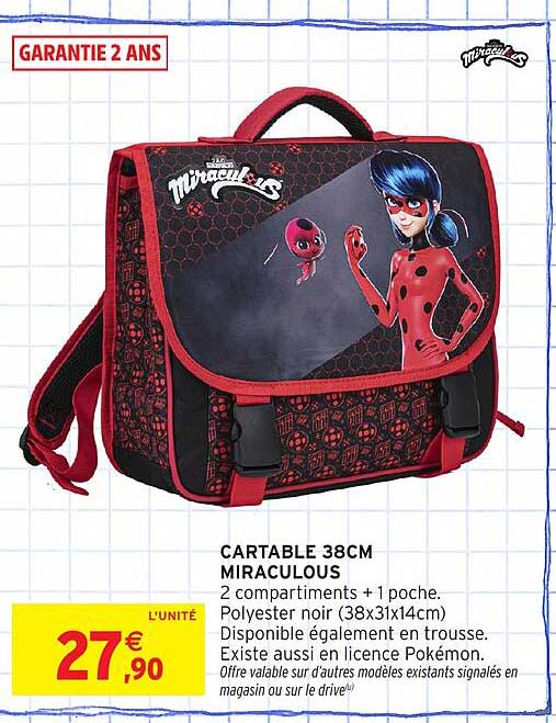 CARTABLE 38CM MIRACULOUS