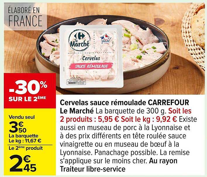 Cervelas sauce rémoulade CARREFOUR