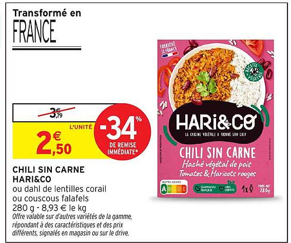 CHILI SIN CARNE HARI&CO