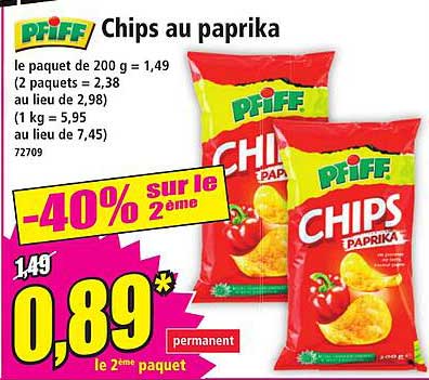 Chips au paprika