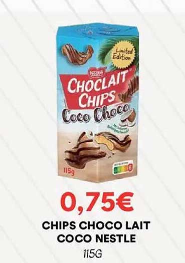 CHIPS CHOCO LAIT COCO NESTLE