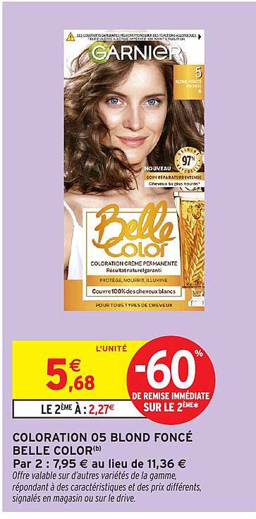 COLORATION 05 BLOND FONCÉ BELLE COLOR