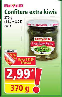 Confiture extra kiwis