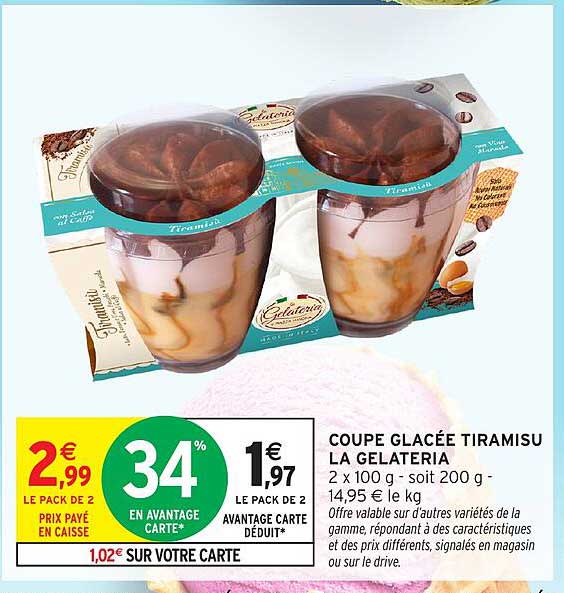 COUPE GLACÉE TIRAMISU LA GELATERIA
