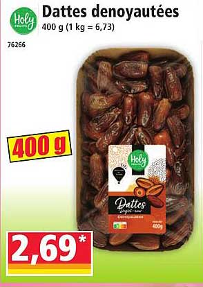 Dattes denoyautées
