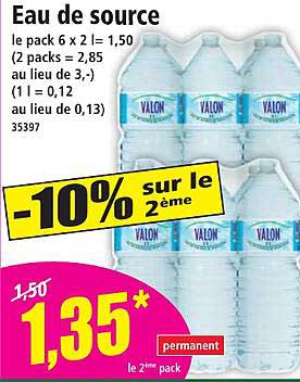 Eau de source