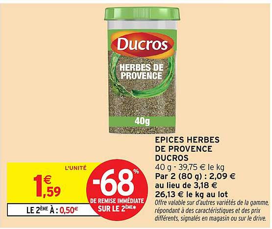 ÉPICES HERBES DE PROVENCE DUCROS