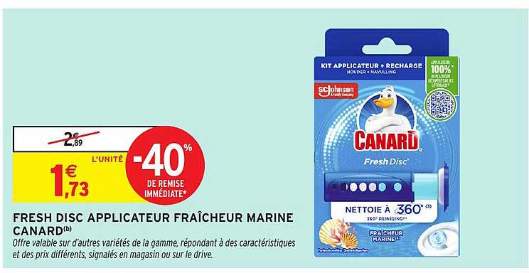 FRESH DISC APPLICATEUR FRAÎCHEUR MARINE CANARD