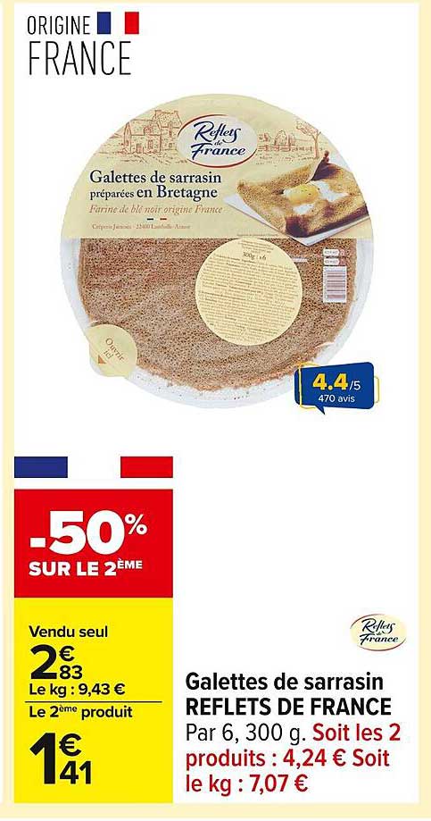 Galettes de sarrasin REFLETS DE FRANCE