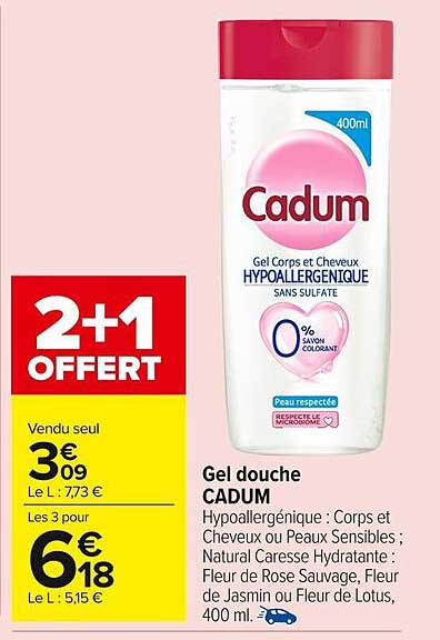 Gel douche CADUM