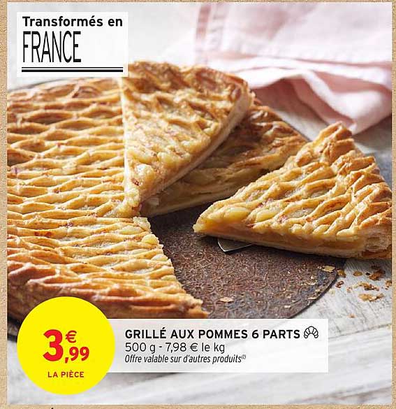 GRILLÉ AUX POMMES 6 PARTS