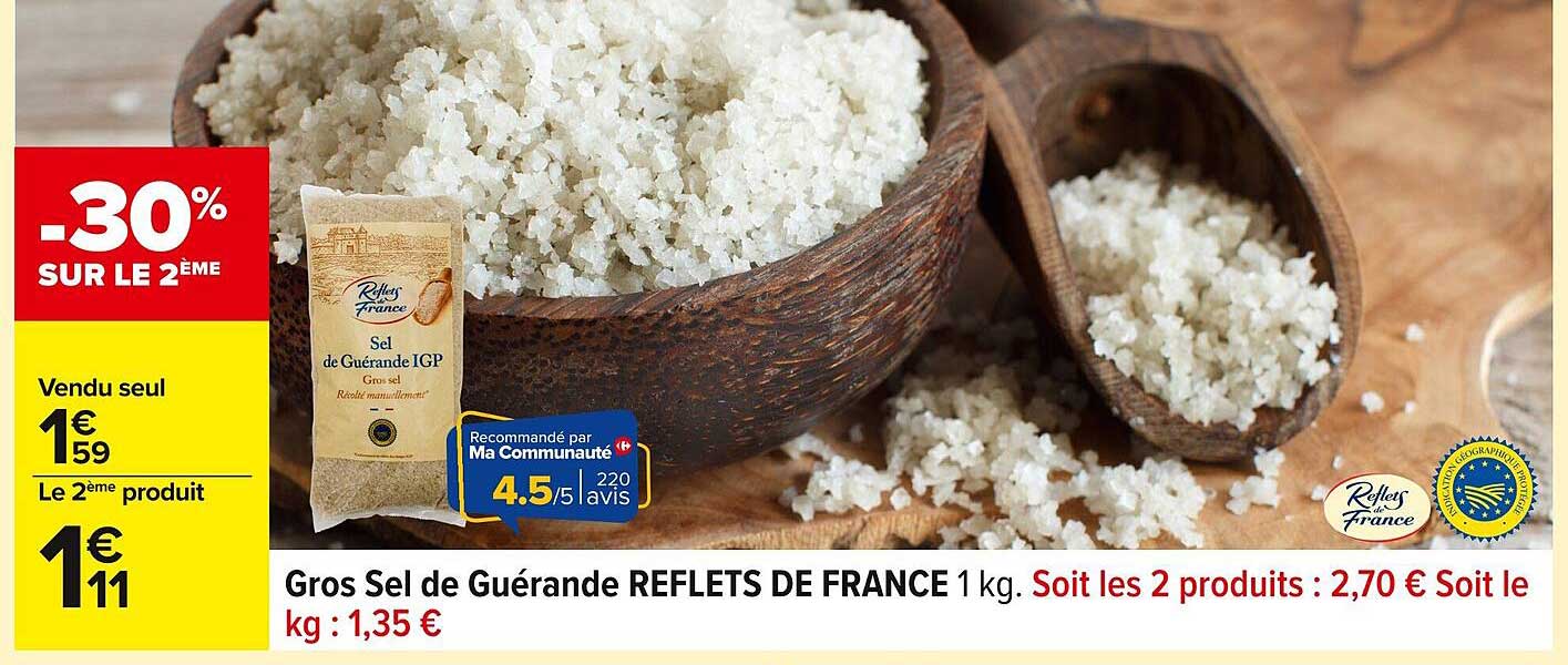 Gros Sel de Guérande REFLETS DE FRANCE 1 kg