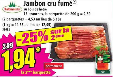 Jambon cru fumé