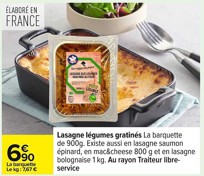 Lasagne légumes gratinés