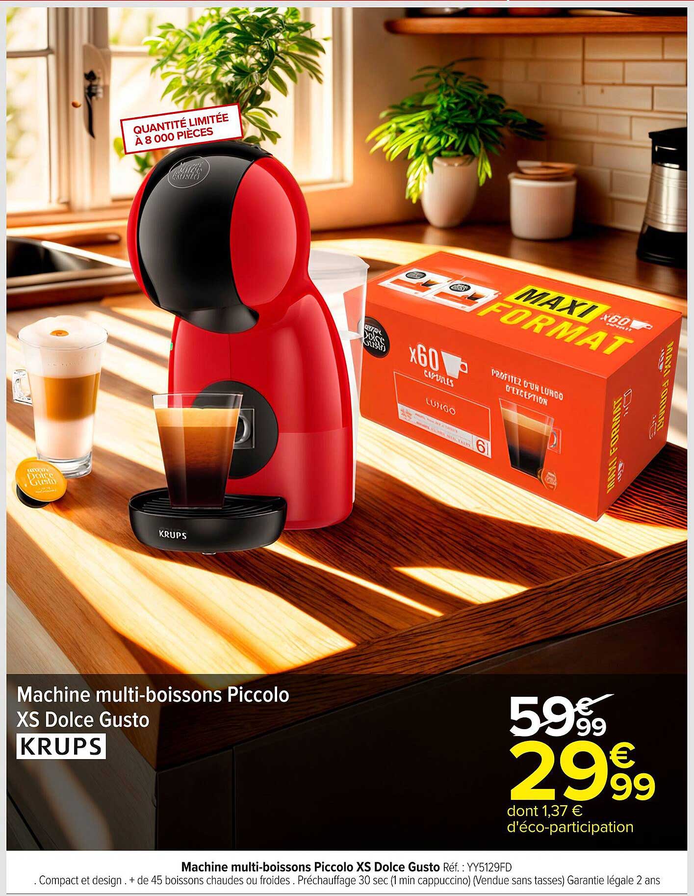 Machine multi-boissons Piccolo XS Dolce Gusto KRUPS