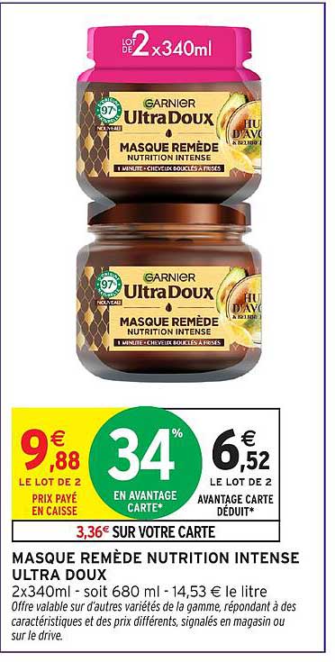 MASQUE REMÈDE NUTRITION INTENSE ULTRA DOUX
