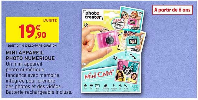 MINI APPAREIL PHOTO NUMERIQUE