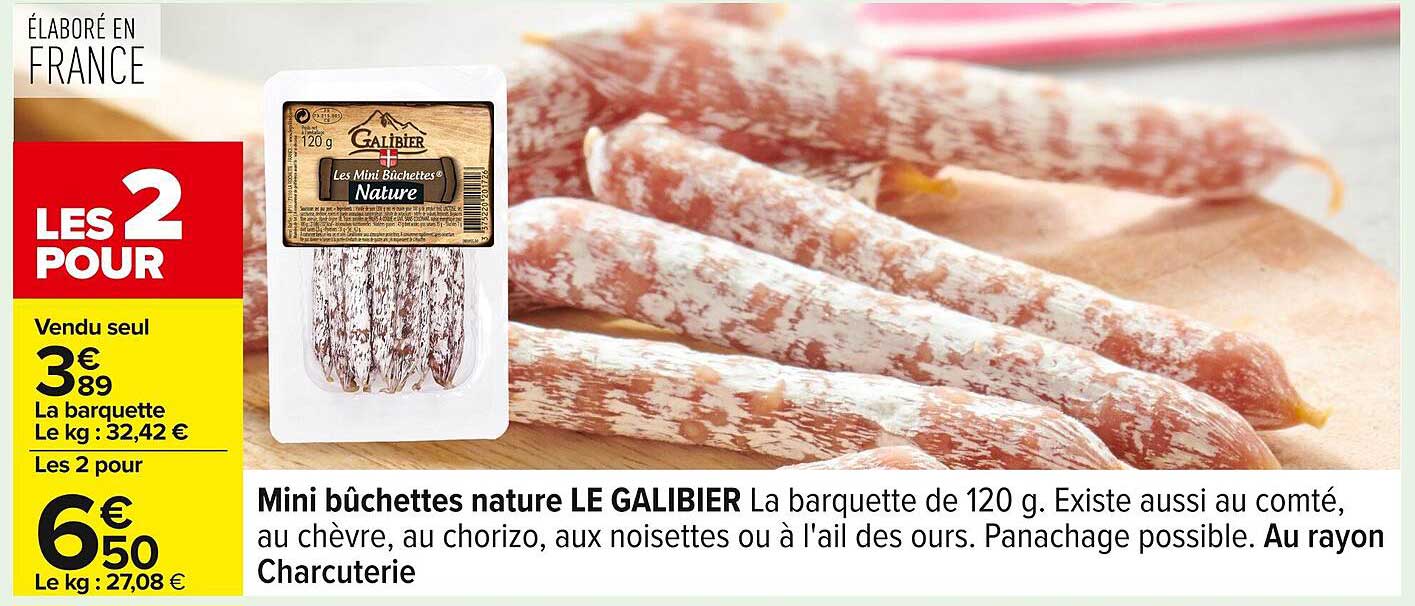 Mini bûchettes nature LE GALIBIER