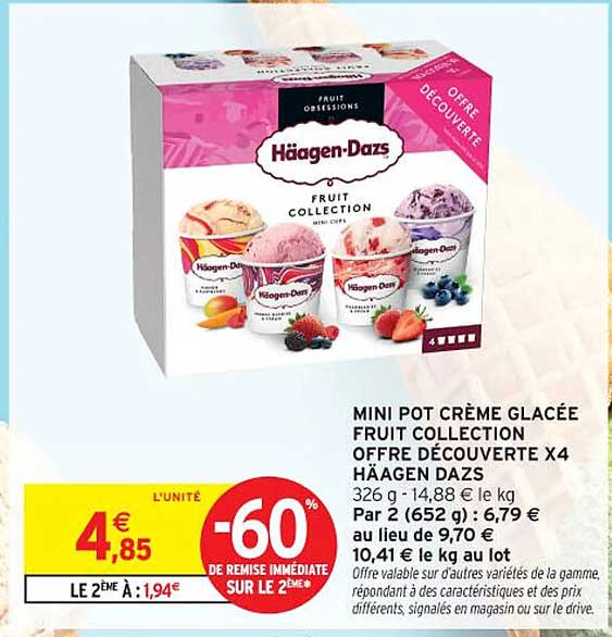 OFFRE DÉCOUVERTE X4 HÄAGEN DAZS