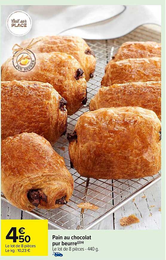 Pain au chocolat pur beurre