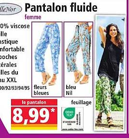 Pantalon fluide femme