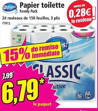 Papier toilette Family Pack