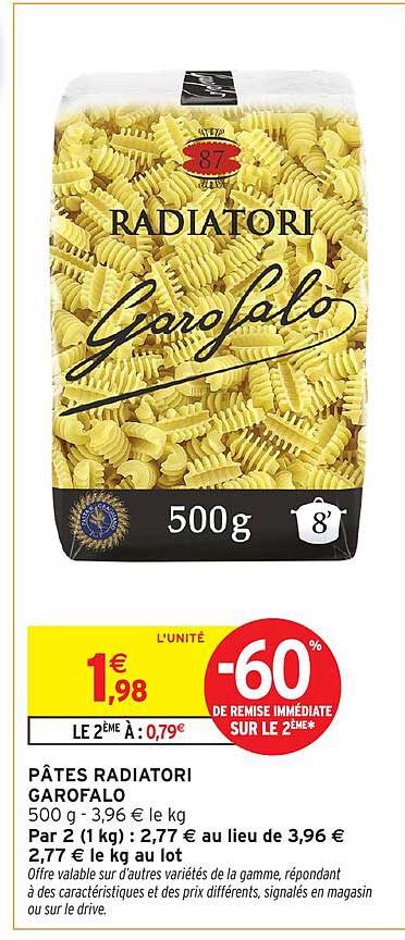 PÂTES RADIATORI GAROFALO