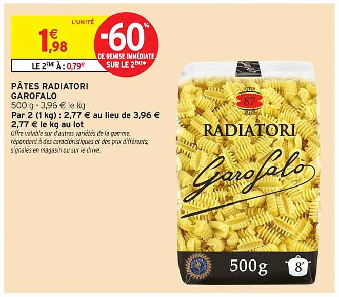 PÂTES RADIATORI GAROFALO
