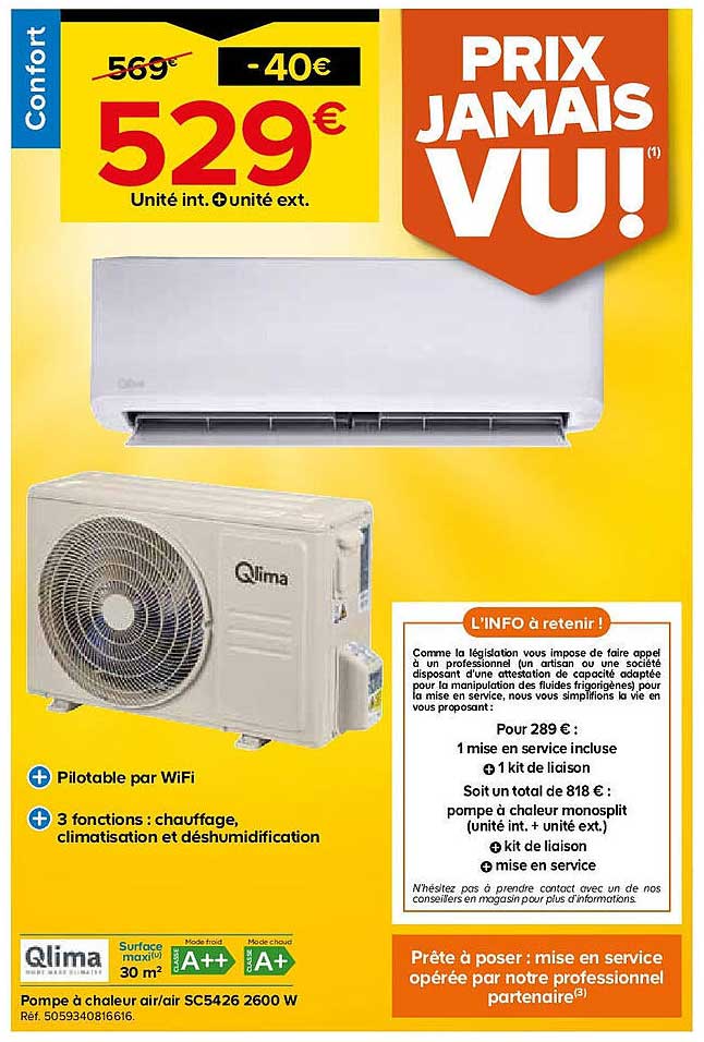 PRIX JAMAIS VU !