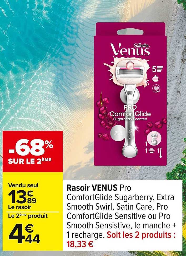 Rasoir VENUS Pro ComfortGlide Sugarberry