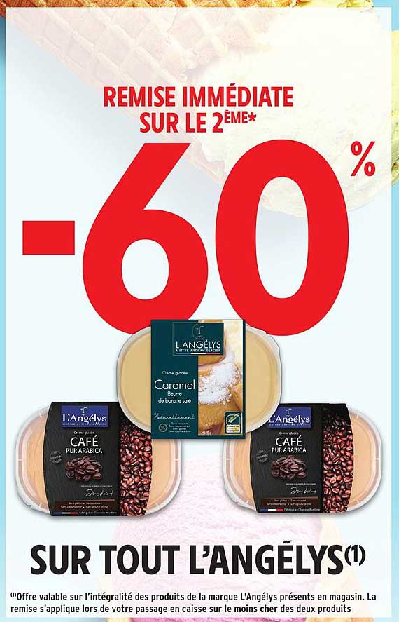 REMise IMMEDIATE SUR LE 2EME* -60%