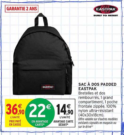 SAC À DOS PADDED EASTPAK