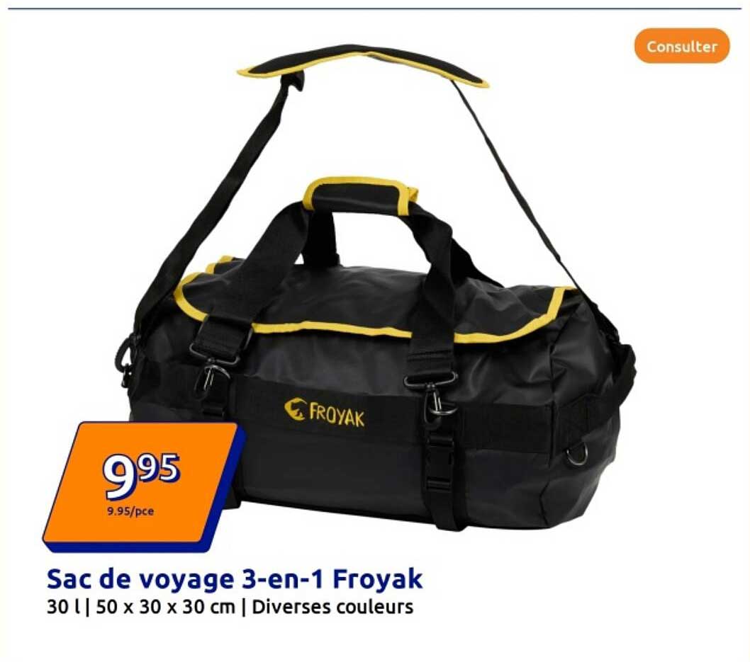 Sac de voyage 3-en-1 Froyak