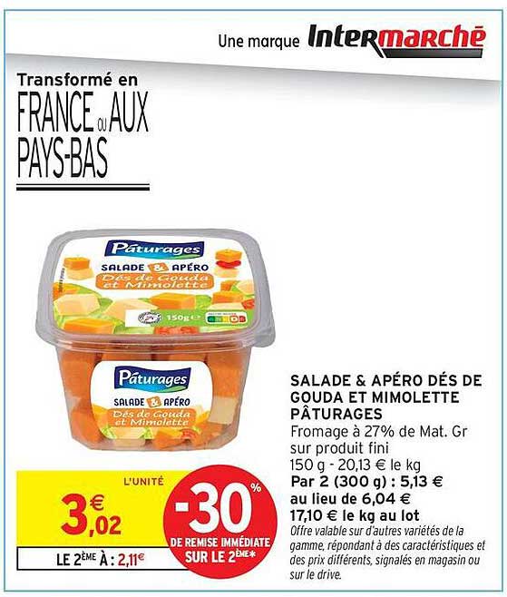 SALADE & APÉRO DÉD DE GOUPH & MIMOLETTE PÂTURAGES