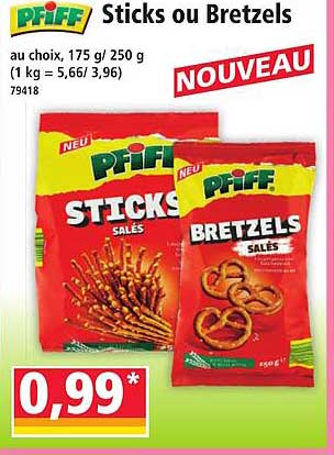 Sticks ou Bretzels