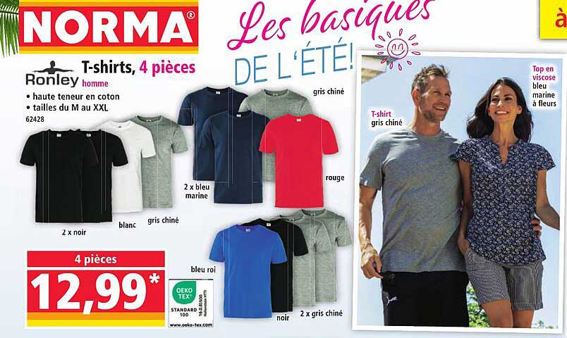 T-shirts, 4 pièces