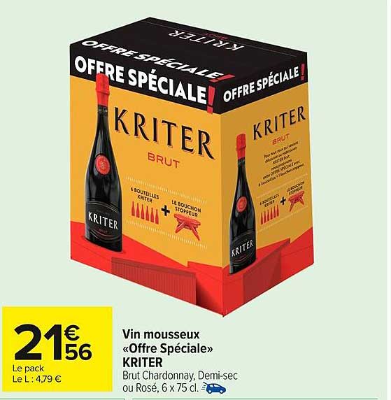 Vin mousseux «Offre Spéciale» KRITER