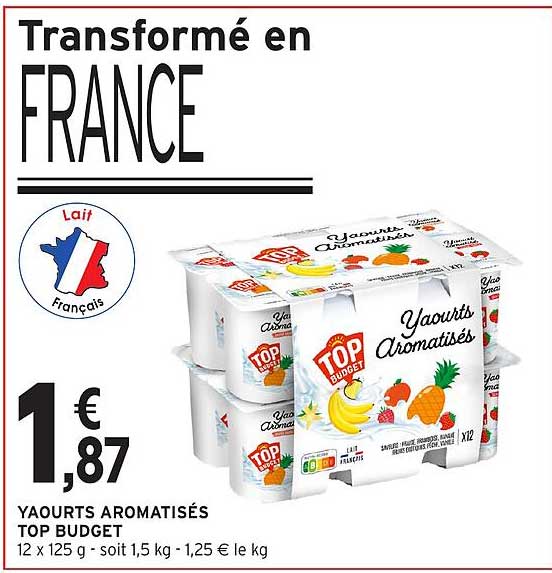 Yaourts Aromatisés TOP BUDGET