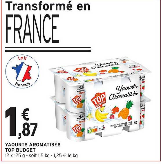 Yaourts Aromatisés TOP BUDGET