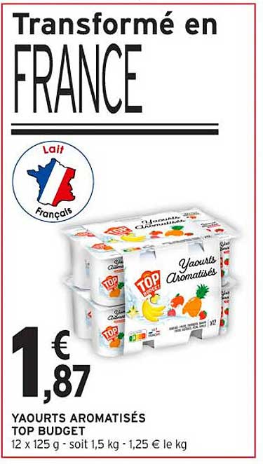 Yaourts Aromatisés TOP BUDGET