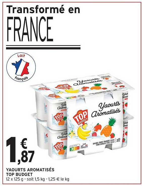 Yaourts Aromatisés TOP BUDGET